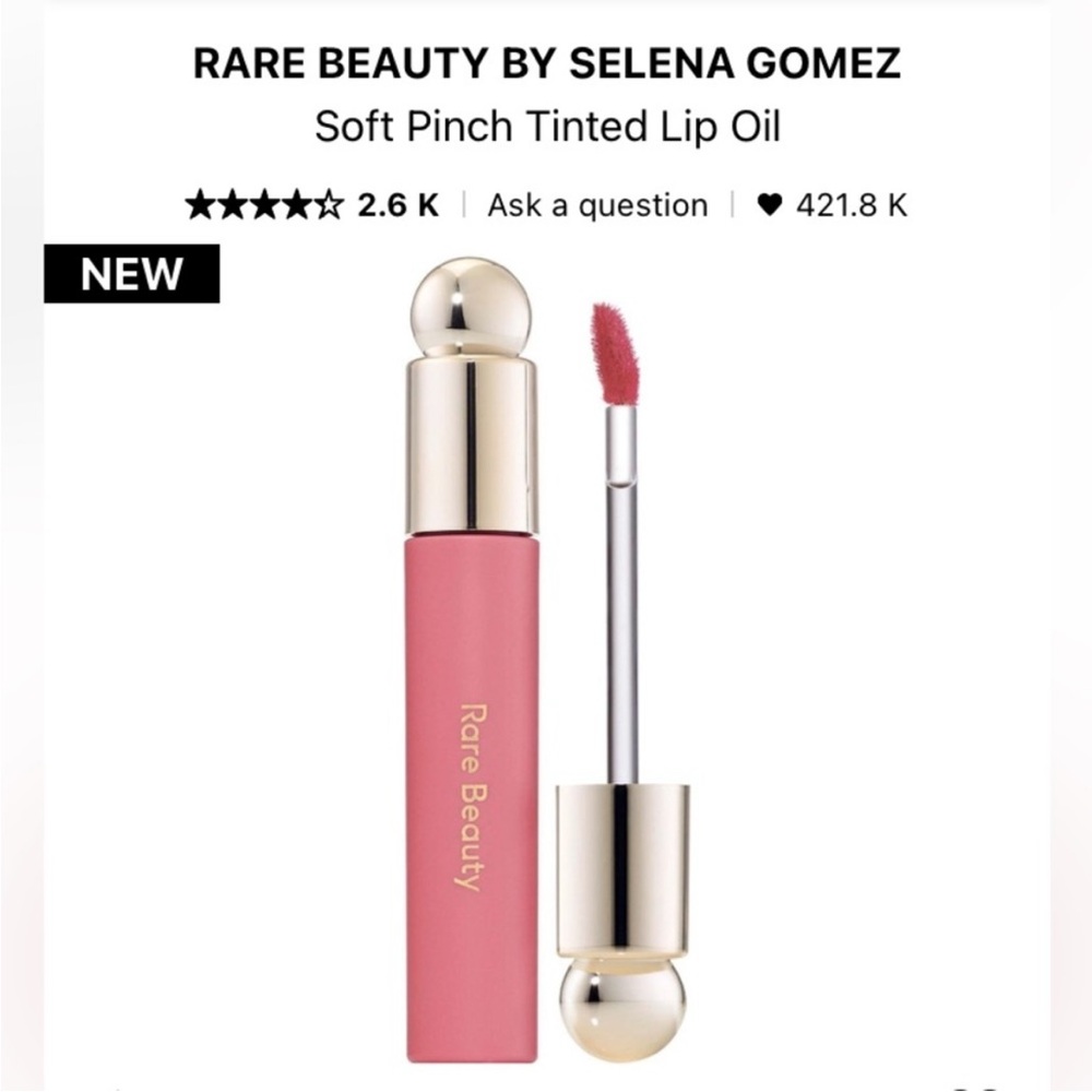 Rare Beauty x Selena Gomez Soft Pinch Tinted Lip Oil Hope NIB